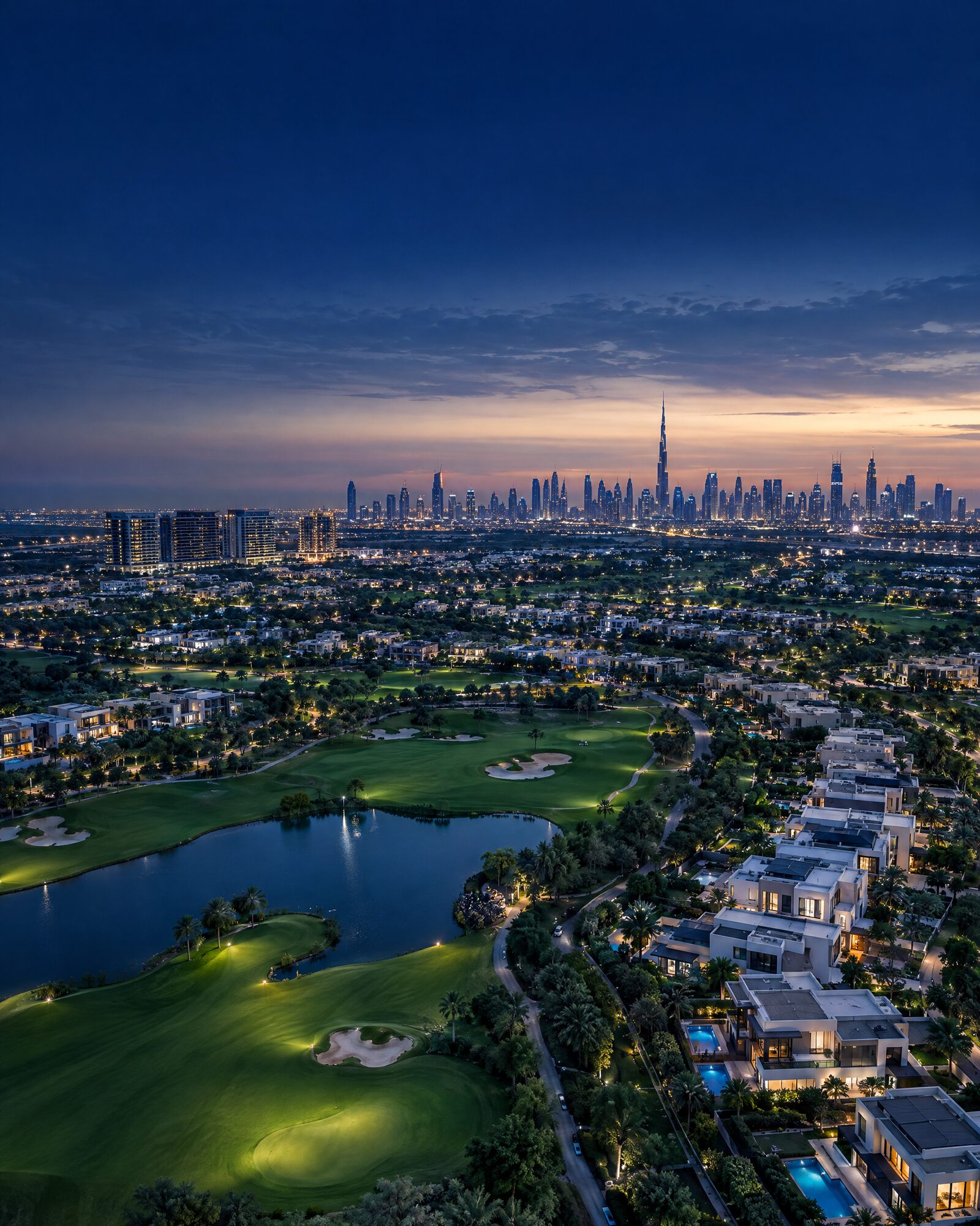 Aerial view of Dubai Hills Estate