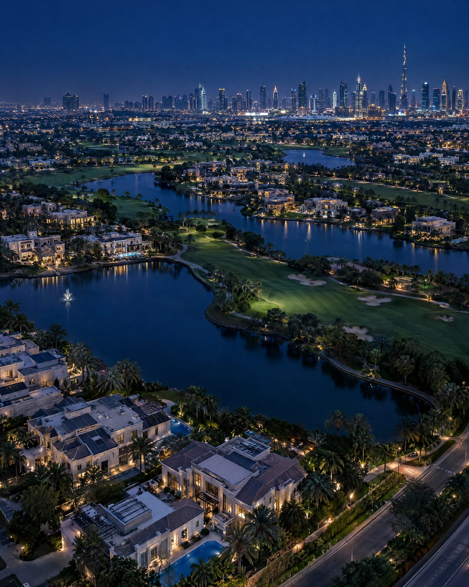 Aerial view of Emirates Hills