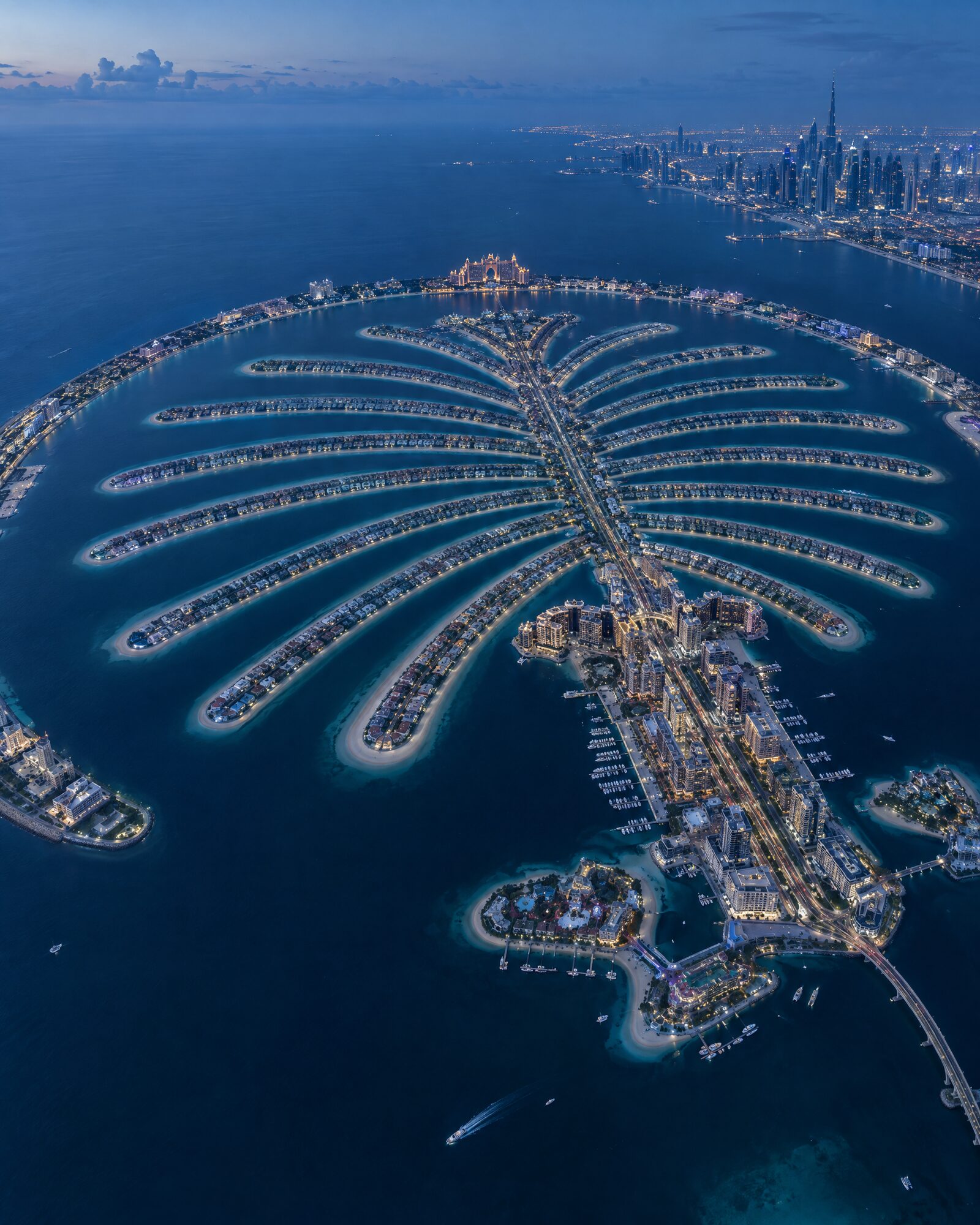 Aerial view of Palm Jumeirah